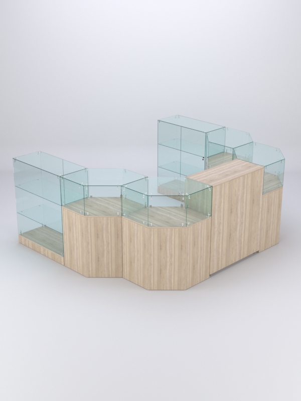 Комплект прилавков ШАНЕЛЬ №8, Дуб Сонома