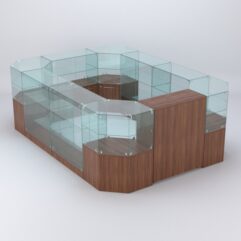 Комплект прилавков ШАНЕЛЬ №9, Орех