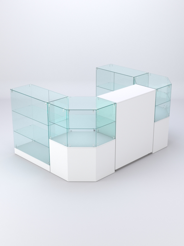 Комплект прилавков ШАНЕЛЬ №11, Белый