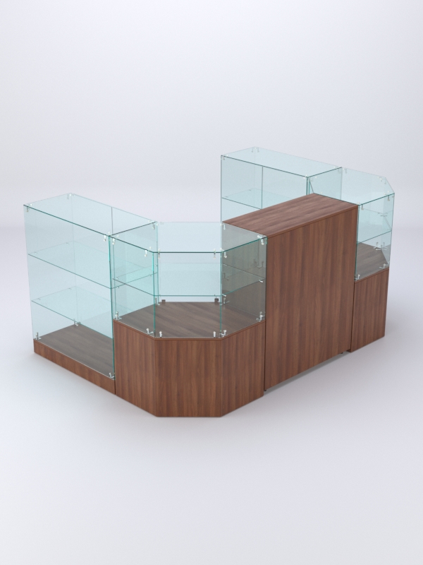 Комплект прилавков ШАНЕЛЬ №11, Орех