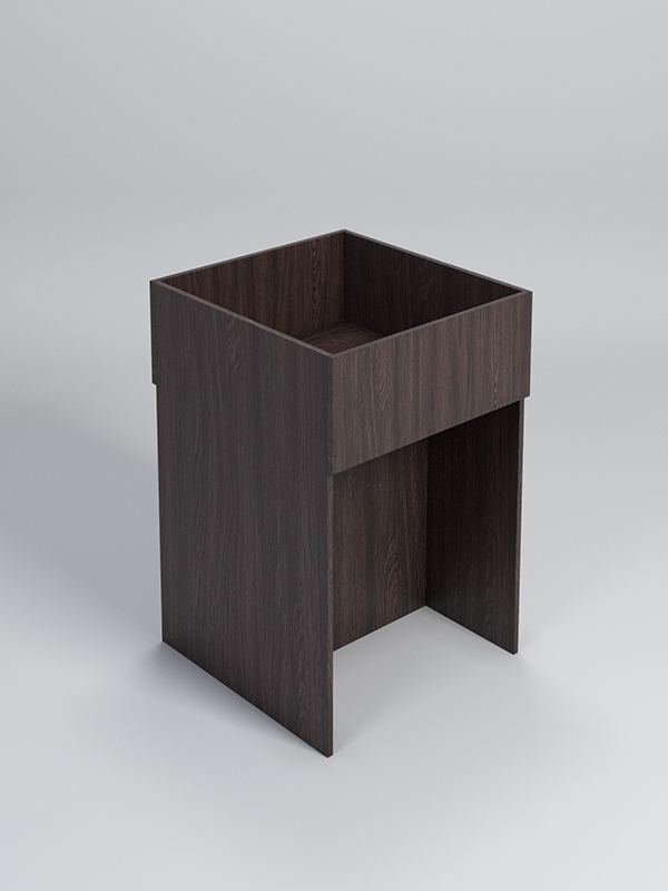 Корзина для распродаж из ДСП №1, Дуб Венге