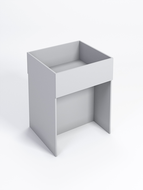 Корзина для распродаж из ДСП №2, Серый