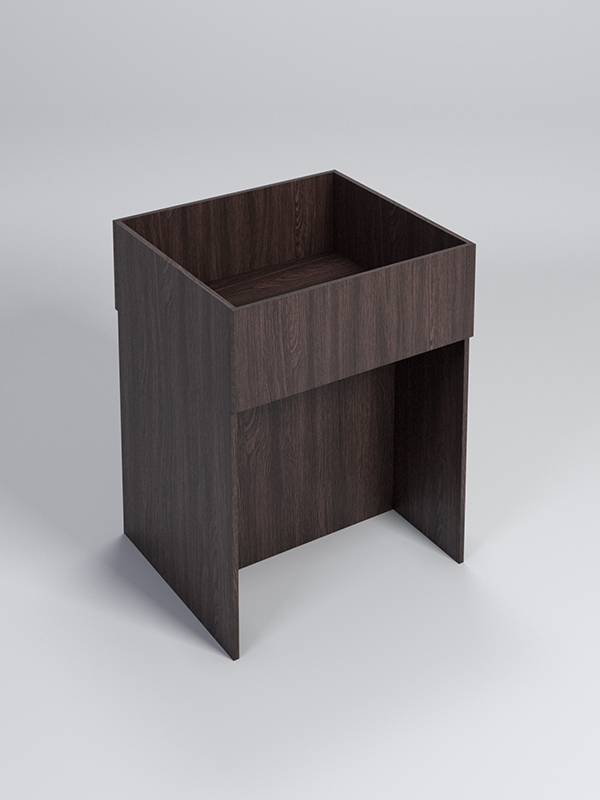 Корзина для распродаж из ДСП №2, Дуб Венге