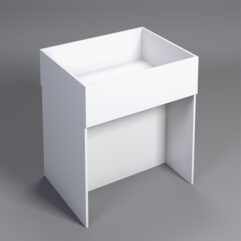 Корзина для распродаж из ДСП №3, Белый