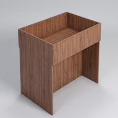 Корзина для распродаж из ДСП №4, Орех