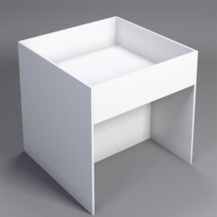 Корзина для распродаж из ДСП №8, Белый