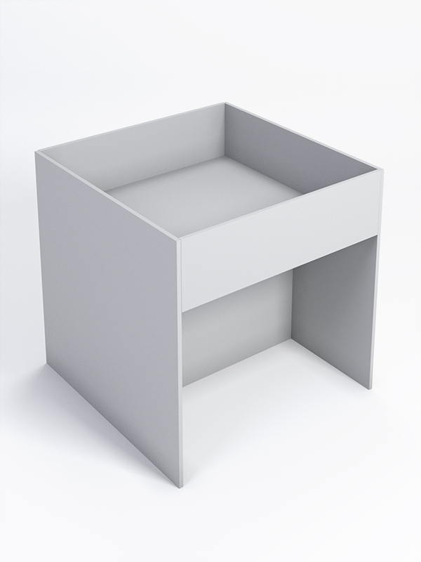 Корзина для распродаж из ДСП №8, Серый