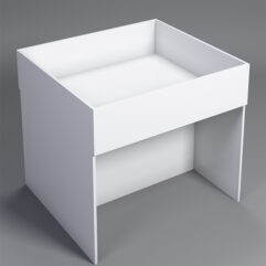 Корзина для распродаж из ДСП №9, Белый