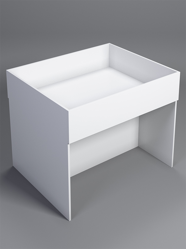 Корзина для распродаж из ДСП №10, Белый