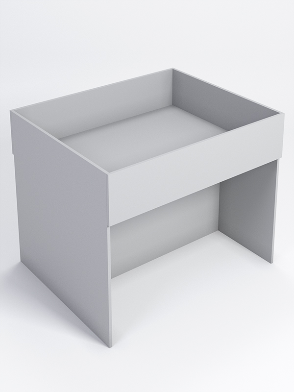 Корзина для распродаж из ДСП №10, Серый