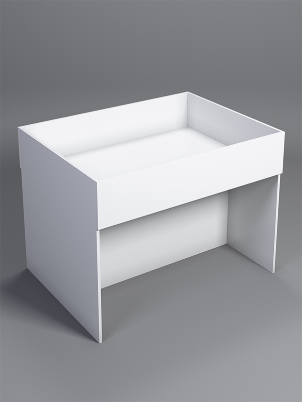 Корзина для распродаж из ДСП №11, Белый