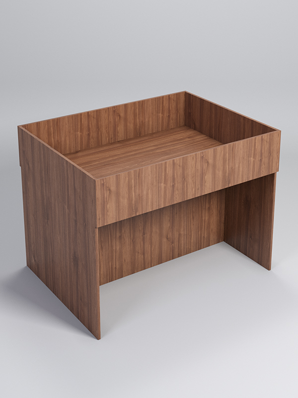 Корзина для распродаж из ДСП №11, Орех