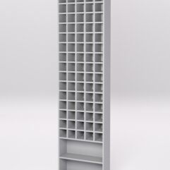 Стенд из ДСП для галстуков, Серый