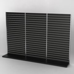 Пристенная торговая система Bazic №3 с задней стенкой Э/П (3600мм), Черный