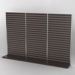 Пристенная торговая система Bazic №3 с задней стенкой Э/П (3600мм), Дуб Венге