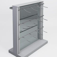 Гондола ФАВОРИТ №7 с зеркалом, Серый