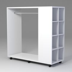 Стенд островной из ДСП для рубашек, Белый