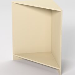 Прилавок ЭКОНОМ №6 угловой, Крем Вайс