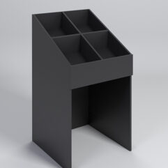 Корзина для распродаж из ДСП наклонная, Черный