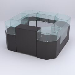 Торговый островок для косметики и парфюмерии ШАНЕЛЬ №2, Черный