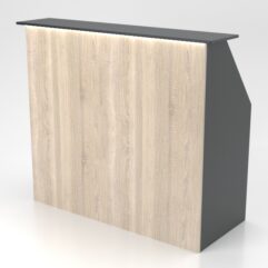 Ресепшн №37 с диодной подсветкой, Черный