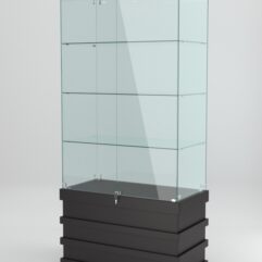 Витрина ФУРИЯ №1-1 (задняя стенка - стекло), Черный