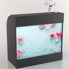 Ресепшн ПРЕЛЕСТЬ с фотопечатью, Черный