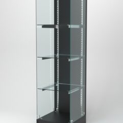 Витрина АСТЕРИЯ ХИТ ПРОДАЖ №2 (без дверки, задняя стенка - ДСП), Черный