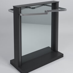 Гондола ФАВОРИТ №2 с зеркалом, Черный