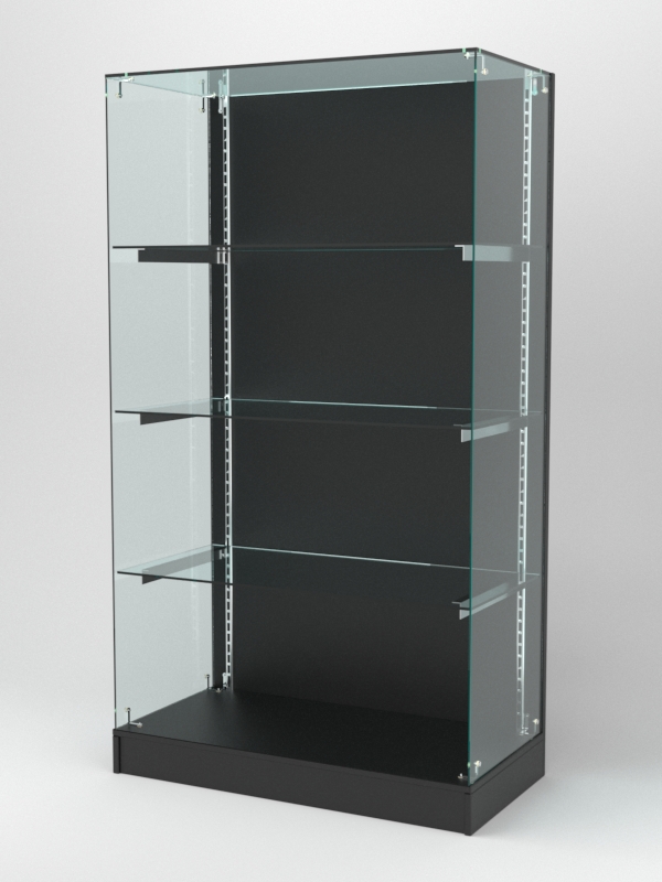 Витрина АСТЕРИЯ ХИТ ПРОДАЖ №6 (без дверок, задняя стенка - ДСП), Черный