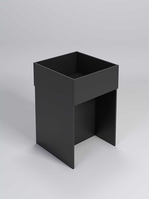 Корзина для распродаж из ДСП №1, Черный