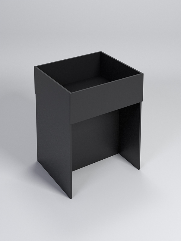 Корзина для распродаж из ДСП №2, Черный