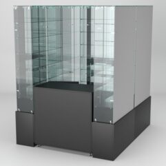 Павильон торговый Истра (глубина витрин-300мм) №1г, Черный