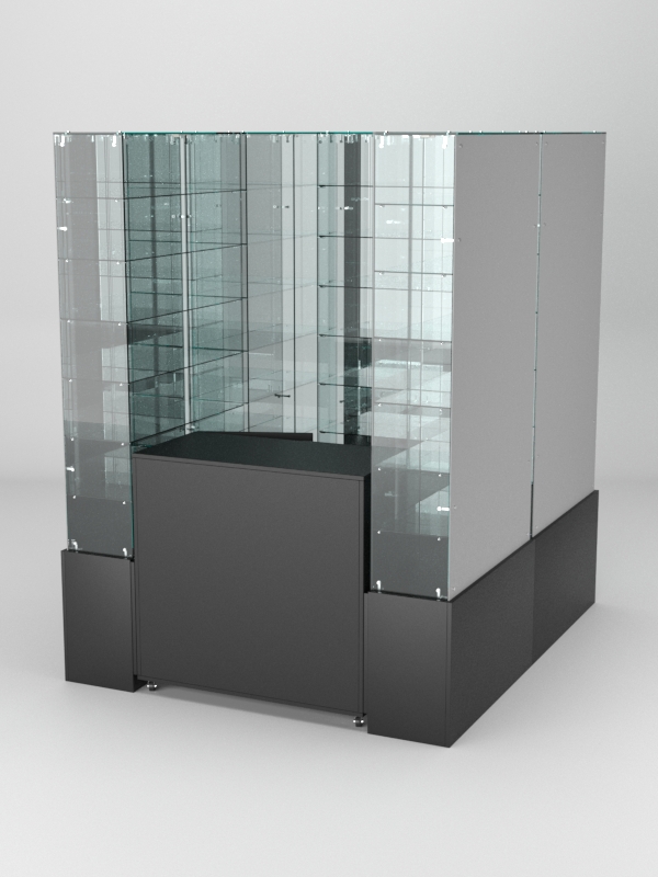 Павильон торговый Истра (глубина витрин-300мм) №1г, Черный