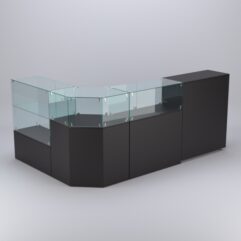 Торговый островок для косметики и парфюмерии ШАНЕЛЬ №5, Черный