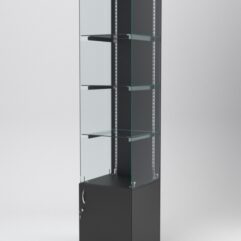 Витрина АСТЕРИЯ №106 (без дверки, задняя стенка - ДСП), Черный