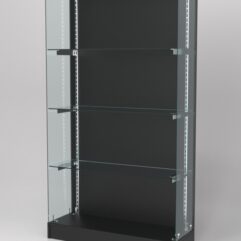 Витрина АСТЕРИЯ ХИТ ПРОДАЖ №10 (без дверок, задняя стенка - ДСП), Черный