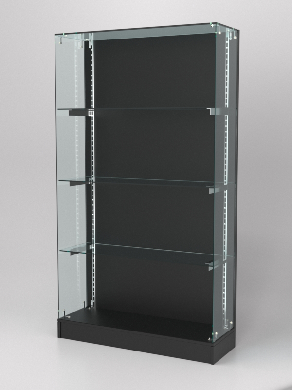 Витрина АСТЕРИЯ ХИТ ПРОДАЖ №10 (без дверок, задняя стенка - ДСП), Черный