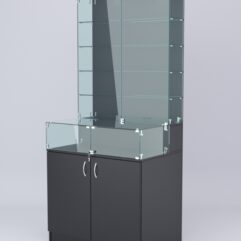 Витрина СОТА №6, задняя стенка ДСП, Черный