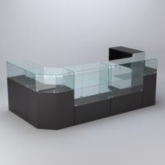 Торговый островок для косметики и парфюмерии ШАНЕЛЬ №7, Черный