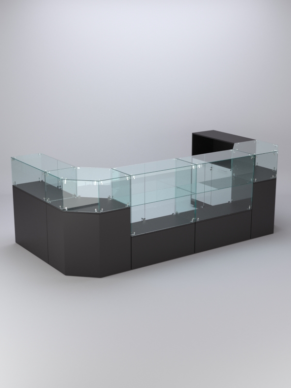 Торговый островок для косметики и парфюмерии ШАНЕЛЬ №7, Черный