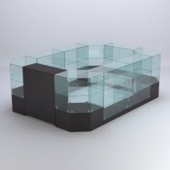 Торговый островок для косметики и парфюмерии ШАНЕЛЬ №9, Черный