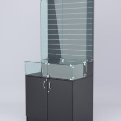 Витрина СОТА №8, задняя стенка Экономпанель, Черный