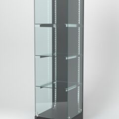 Витрина АСТЕРИЯ ХИТ ПРОДАЖ №1 (с дверкой, задняя стенка - ДСП), Черный