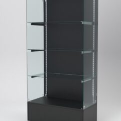 Витрина АСТЕРИЯ №109 (без дверок, задняя стенка - ДСП), Черный