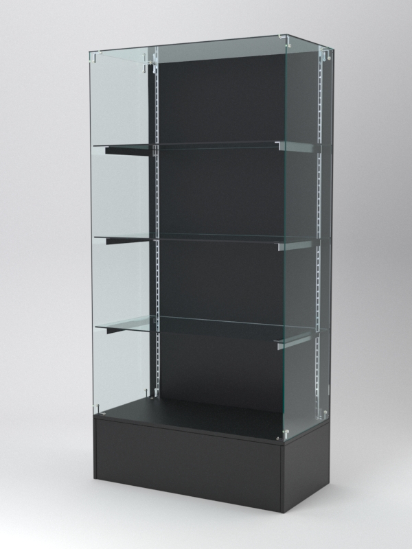 Витрина АСТЕРИЯ №109 (без дверок, задняя стенка - ДСП), Черный