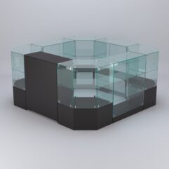 Торговый островок для косметики и парфюмерии ШАНЕЛЬ №10, Черный