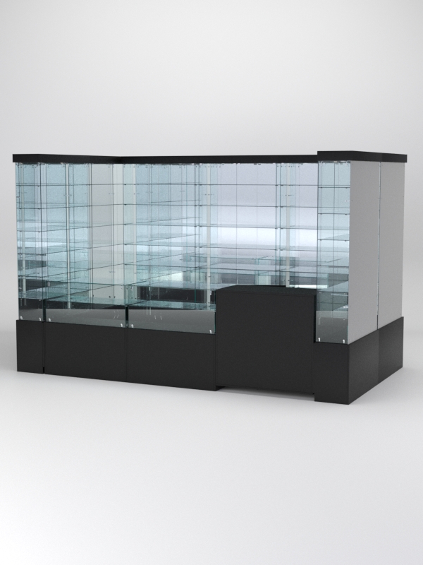 Павильон торговый Истра (глубина витрин-300мм) №3б, Черный