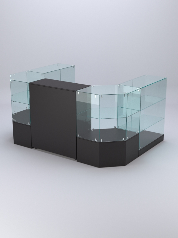 Торговый островок для косметики и парфюмерии ШАНЕЛЬ №11, Черный