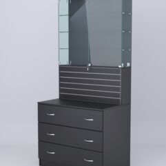 Витрина СОТА №11, задняя стенка ДСП, Черный